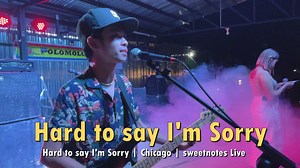 Hard to say I'm Sorry | Chicago | Sweetnotes Live #coverband #coupleband #sweetnotes #chicago | Sweetnotes Music