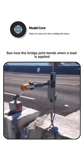 AI Models | System | Intelligence | If it doesn't bend, it breaks. You are watching a Dynamic Load Test in action. While concrete feels solid to us, bridges are designed to be... | Instagram
