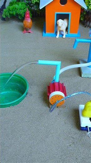 how to make mini water pump science project video #ytshorts #tractor #shorts #44