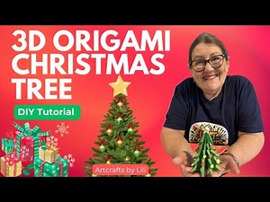 Easy 3D Origami Christmas Tree Tutorial | Step-by-Step Holiday Craft for Beginners 🎄