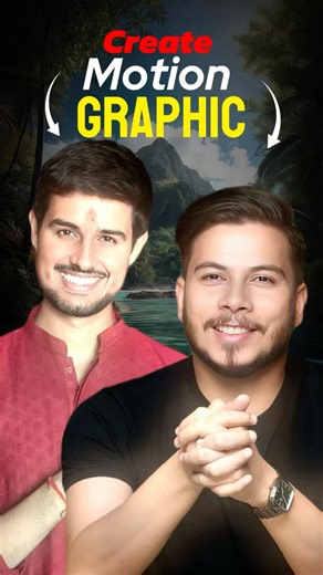 Create motion graphics like‪@dhruvrathee‬