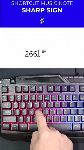Word Shortcut: How to Type Sharp Sign (♯) Music Symbol in Microsoft Word | Shorts