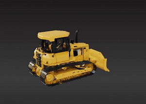 Detailed Construction Vehicle Model for RC - 1/14 Scale Earthmover Dozer Print Files