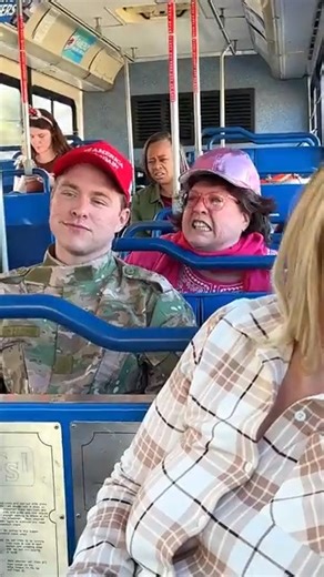 Solider laughs while Crazy Woman Has a Meltdown on the Bus... This video was produced by Network Media and Network Media Is So Dramatic | Lights Camera Action