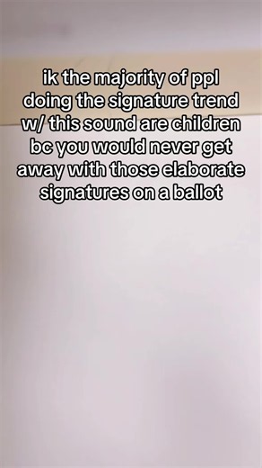 source: i’ve had this signature for 8 years and still get rejected ballots #vote 💙💙💙