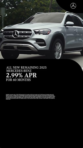 Drive A New Mercedes-Benz With 2.99% APR #luxurycar #mercedesbenz #luxury