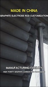Made in China Graphite electrode rod customization High-purity graphite carbon rod processing