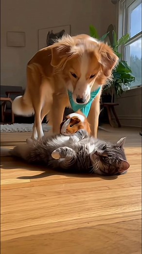 2.6M views · 26K reactions | When You Wake Up and There's a Guinea Pig on You藍 | AI cute and funny videos | Facebook