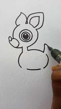 Sanrio Deery Lou Cute Quick Sketch / Cute Sanrio's Art #drawing #howtodraw #deeryloudrawing