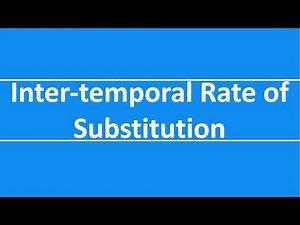 Inter-temporal rate of substitution| Portfolio Management| CFA Level 2
