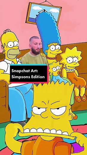 Replying to @GistavoFringdude How about the whole Simpsons Family? This was the hardest so far and took me the longest! #thesimpsons #simpsons #snapchatart #snapchat #artistsoftiktok #bartsimpson #homersimpson #art #screammovie