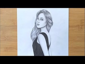 How to draw a girl step by step / Pencil Sketch drawing Video Lecture - Class 1