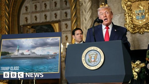 Donald Trump unveils new class of battleships named after himself