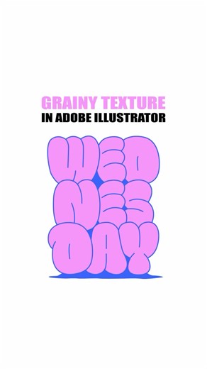 Grainy Texture in Adobe Illustrator💜 Share and save for later✨ And let me know in the comments if you want more Illustrator tips! Follow for more design tutorials❣️ . . . . . . #graphidesign obeillustrator obetutorial #designprocess #designguide