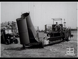 Feed straw harvest and storage GDR 1970