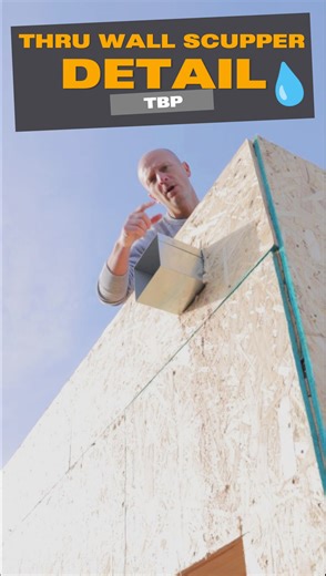 The Best Practice on Instagram: "🌧️🛠️ Here’s how we move water off flat roof decks: a welded through‑wall scupper coordinated with framing elevations so water exits clean into the gutter—no ponding. Let me know if there are any other water details you want to know about. Follow for more build details. ✉️ Travis@thebestpracticeco.com #seattle #seattleconstruction #flatroof #roofing #waterproofing #gutter #scupper #designbuild #builderlife #energyefficient #greenbuilding #pnw"