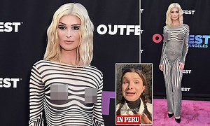 Dylan Mulvaney frees the nipple at an LA LGBT event