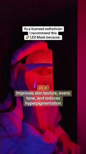 Explain the benefits of LED therapy and how to use the 7 LED mask.