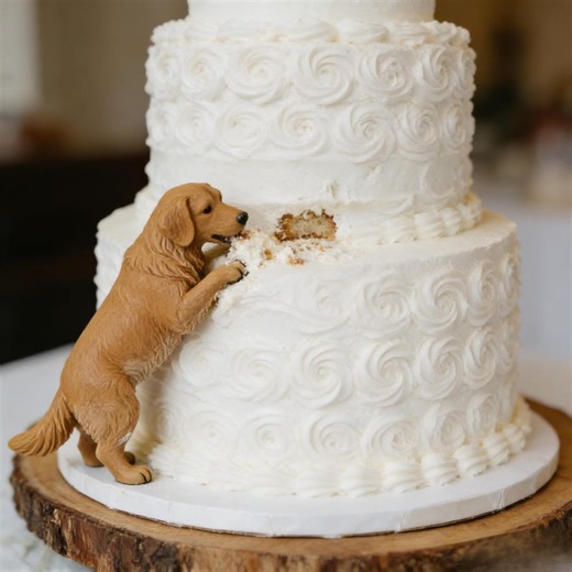 Custom Dog Wedding Cake Topper | Handcrafted Polymer Clay Pet Figurine - Etsy