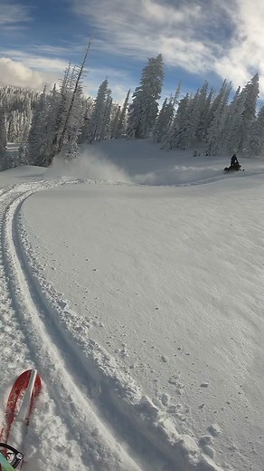 Tense moments there for a min making sure everyone was safe. #snowmobile #snowmobiling #snow #winter #skidoo #polaris #snowday #backcountry #adventure #gen5 #lynxshredder #sled #lynxsnowmobiles #expedition #skidoo850 #mountains #snowmobilelife #snøscooter #skidoosummit #thatskidoofeeling #foxpowersports #drivetrafikkskole #skidoofreeride #snowmobiler #snowboarding #travel #lynx #arcticcat #freeride #polarissnow