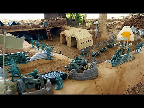 Army Men:Green Camp Assault #stopmotion #plasticarmymen