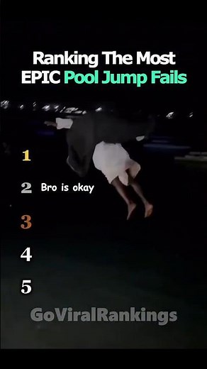 The Most Epic Pool Jump Fails (Ranked)