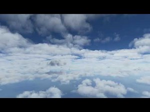 Light white clouds flying high at mid day