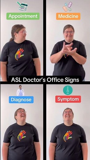 How to sign appointment 📆 medicine 💊 symptom 🤒 diagnosis 📈 in ASL | Beginner Doctor’s Office ASL
