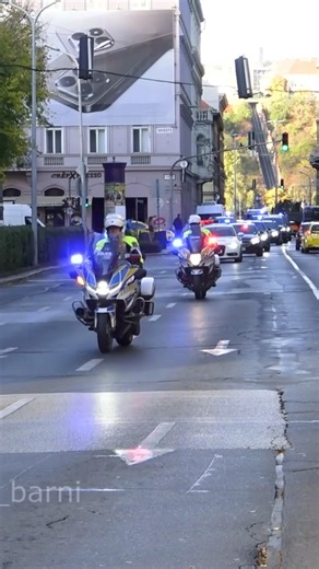 Izraeli delegáció #isreal #vip #motorcade #delegacio #police #hungary #budapest #klfo #minister