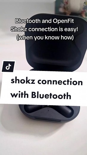 It's so simple when you know how... connect to another device quickly and easily using Bluetooth & Shokz OpenFit headphones. Simply hold down both touch areas until the light flashes, then it'll appear in your connections. Easy!! #shokz #shokzopenfit #shokzreview #Bluetoothdiy