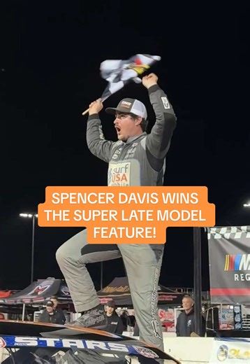 Spencer Davis wins the Super Late Model feature on Night six of the WSOA!