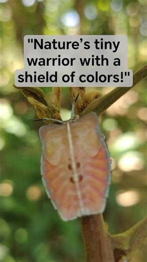Stunning Shield Bug Nymph — A Hidden Gem of the Forest #nature #shorts #insects #YumnaVillage
