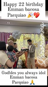 Emman bacosa Pacquiao celebrating his 22 birthday 🎂🎉💖🙏 stay humble and more blessings to come 😇🙏 GODBLES YOU ALWAYS EMMAN 😇🙏 #fblifestyle #happybirthday #emmanbacosapacquiao #ilocanangbatanguenia 💛💛💛 | Emma De Torres Larosa