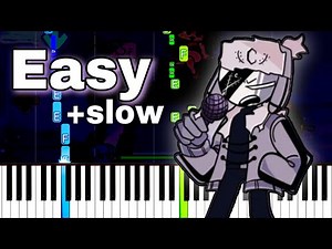 Zavodila - Friday Night Funkin' | EASY SLOW Piano Tutorial