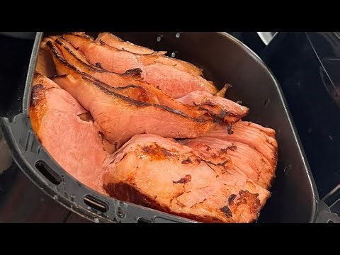 Perfect Air fryer Spiral Cut Ham. #ham #airfryerlovers