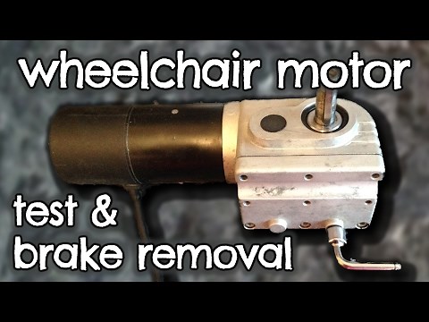 Electric Wheelchair Motor Test & Brake Removal by VOGMAN