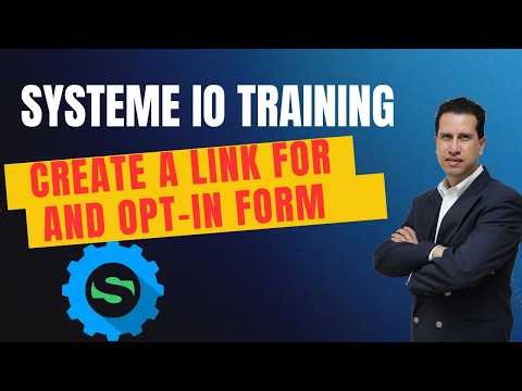 Systeme io Training - Create the Link In the Store for the Opt In Page