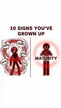 10 Psychological Signs of True Maturity
