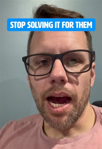 Solving problems feels helpful, but it quietly trains dependence. What problem are you still solving that your team could handle?