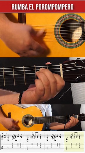 64K views · 783 reactions | Joue El Porompompero en Rumba !  (Tuto Express) Apprends à jouer un classique ! ✨ Je te montre comment appliquer la rythmique Rumba à l'emblématique Porompompero. Abonne-toi pour plus de tutos express et d'astuces pour la guitare !  Envie d'aller plus loin avec des cours personnalisés ? Contacte-moi pour en savoir plus !  #ElPorompompero #Rumba #Flamenca #Guitare #Tuto #Shorts | Nicolas Quédreux | Facebook