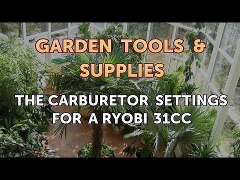 The Carburetor Settings for a Ryobi 31CC