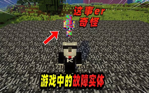 我的世界：游戏画面频繁发生故障，原因竟是一个乱码实体！