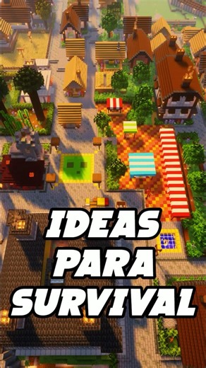 IDEAS PARA PROYECTOS EN TU MUNDO SURVIVAL #proyecto #minecraft #survival