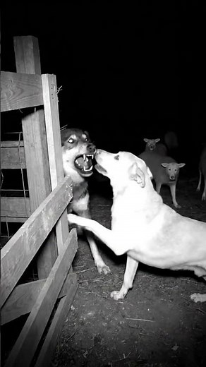 Night Vision Wolf Attack on Farm – Guardian Dog Saves Sheep | CCTV Horror Footage