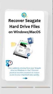 💽 Seagate Files Disappeared? Recover Hidden or Lost Data Now!#seagate #filerecovery