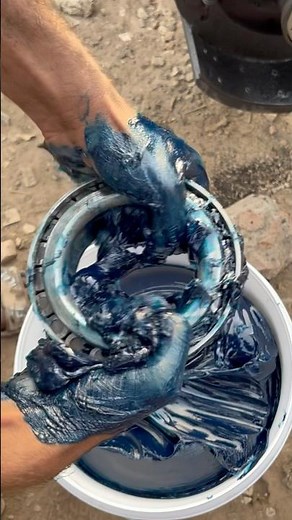 Wheel Bearing Grease #grease #wheels #bearing #shorts #asmr