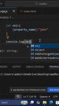 how to add dynamic key in javascript object #shorts #coding #programming #javascript