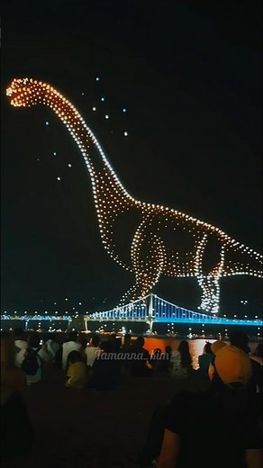 ✨ 2025 Gwangalli Beach Drone Show | Busan Night Sky Spectacle 🌌 #ktravel #korea #viral #droneshow