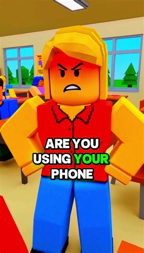 Roblox Student CAUGHT Using Phone 🤣💀 #roblox #robloxfyp #robloxstories
