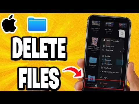 How To Delete Files On iPhone